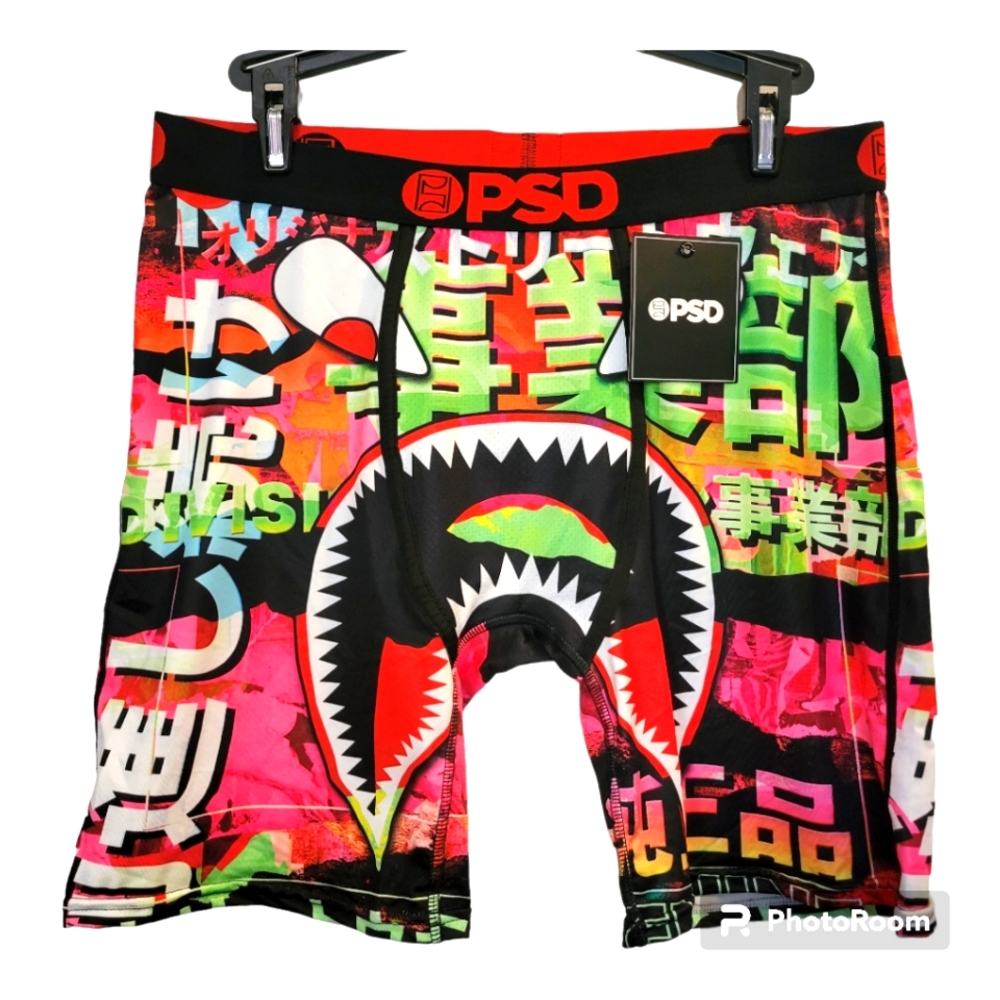 PSD Men's "Warface Hiragana" Design PSD Boxer Briefs | Size L | NWT